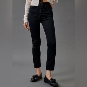 MOTHER The Pixie Dazzler High-Rise Straight Cropped Jeans